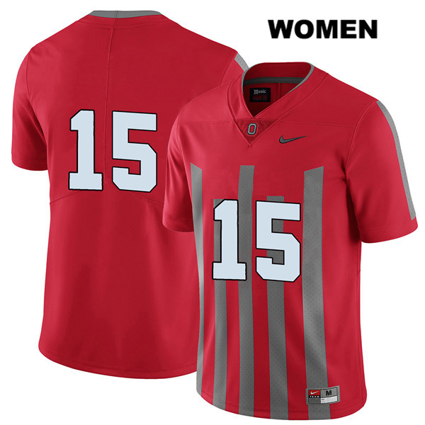 Ohio State Buckeyes Women's Josh Proctor #15 Red Authentic Nike Elite No Name College NCAA Stitched Football Jersey UV19L82TV